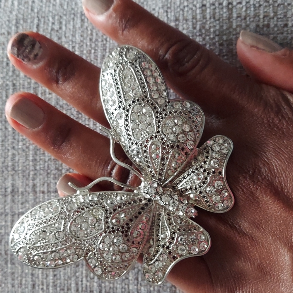 Bebe Oversized Butterfly Ring